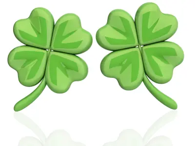 four leaf clover 3D model
