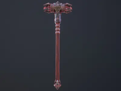 Big spike hammer 3D model