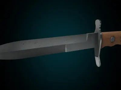MVSN knife Low-poly 3D model