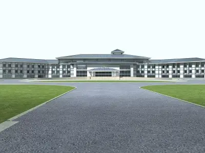 Hotel Building 3D model 73