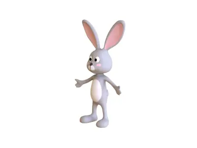 Bunny Rabbit - Rigged Low-poly 3D model