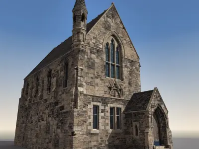 13 European Buildings 3D model