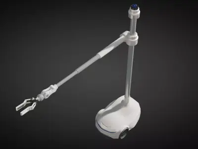 Mobile Robotic Arm  Low-poly 3D model