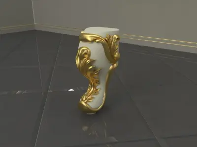 leg High quality 3d models for processing on a cnc machine 3D model