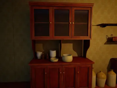 Victorian Kitchen Asset Pack Low-poly 3D model