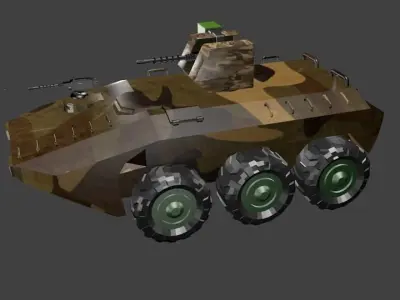 APC with MG Free 3D model