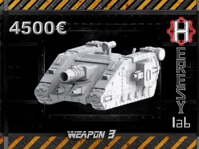 Heresylab - Hades Tank 3D print model