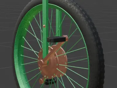 Off road Unicycle 3D model