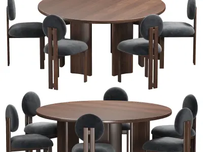 CREST ROUND Low-poly 3D model