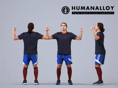 00497Mateo007 - Adult Caucasian male exercising in sports 3D model
