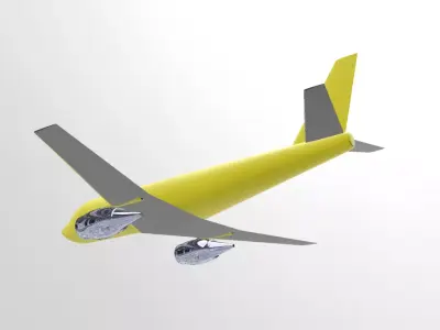  Fictional Jetliner a318 Inspired series 3D model