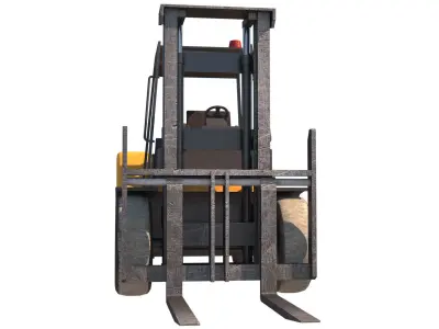 montacarga forklift truck 3D model