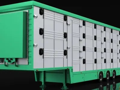3D Pezzaioli Animal Trailer 3D model