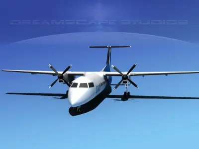 Dehavilland DHC-8 300 3D model
