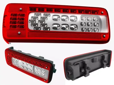Truck taillight LED 3D model