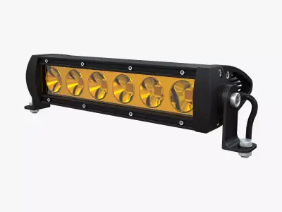 Medium Amber LED Light Bar V2 3D model
