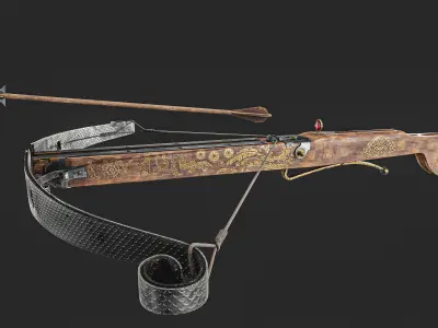 Crossbow   King  Edition Low-poly 3D model