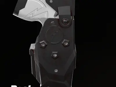 Taser Axon X26P - Blade Tech Holster Low-poly 3D model