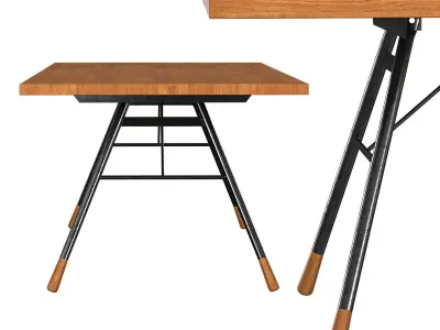 No-24 Chair and Brandywine Dining Table 3D model