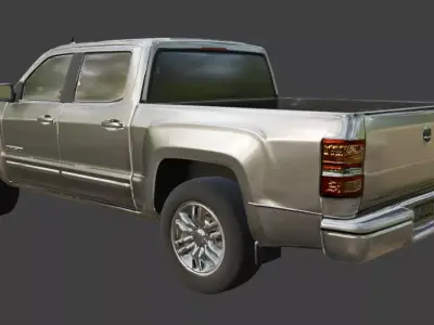Pickup Truck 3D Model 3D model get
