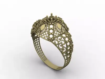 RL 01 TO 50 STONE RINGS COMPETE LOT 3D print model