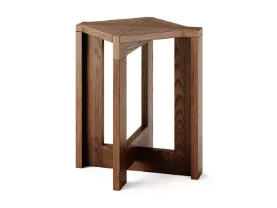 Monotropa Berber Table and Stool Set 3D model