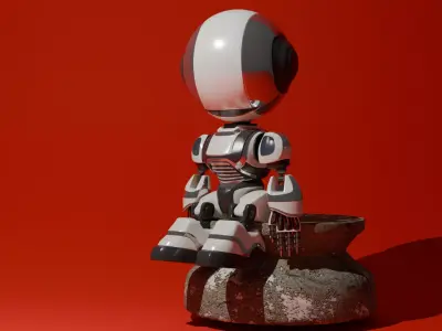 Toy robot 3D model shop