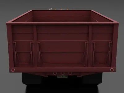 F-Series F-800 Grain Truck 1964 Low-poly 3D model