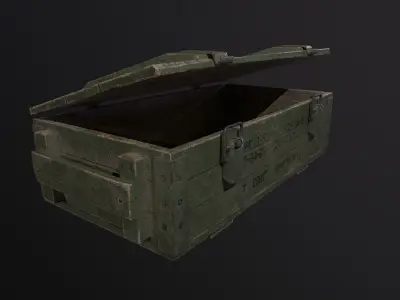 ammunition box Low-poly 3D model get