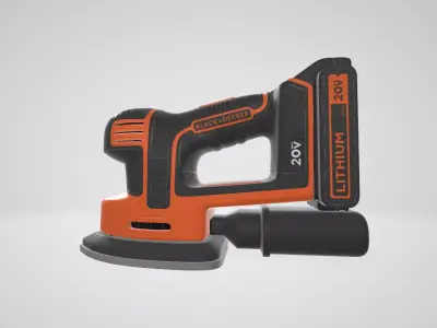 BLACK DECKER 20V MAX Sheet Sander Low-poly 3D model