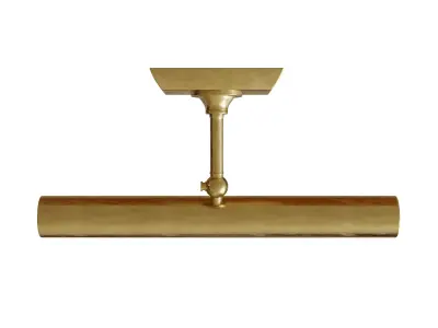 Cabinet Makers Picture Light Hand-Rubbed Antique Brass 3D model