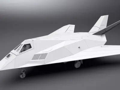 F117 Nighthawk Scale model  3D print model