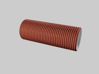 Corrugated pipes PRAGMA 3D model