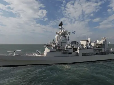 NAVY FRIGATE 3D model