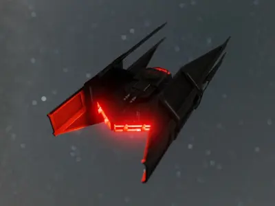 Tie silencer from Star wars 3D model