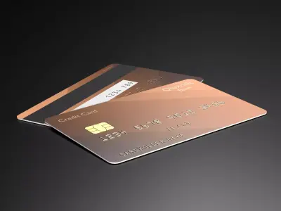 Credit Card Low-poly 3D model purchase
