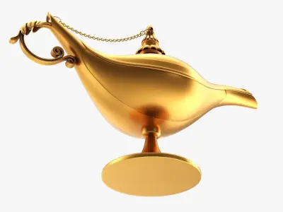 Magic Aladdin lamp 3D model