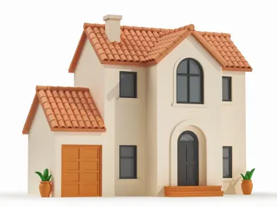 Cartoonish House Low Poly 3D Bundle 01 