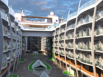 Passenger Cruise Ship Generic 3D model