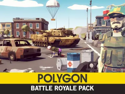 POLYGON - Battle Royale Low-poly 3D model
