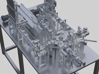 USB automatic assembly machine 3D model