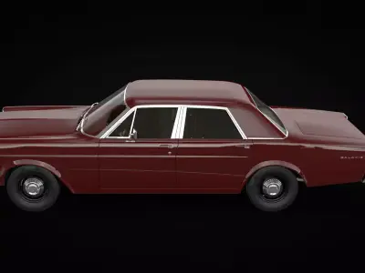 Galaxie 1966 Sedan 3D model