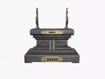 Sword Stand V2 Low-poly 3D model