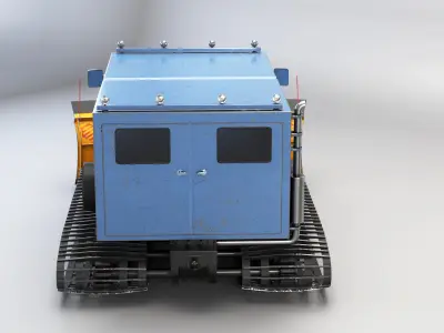 Thiokol Spryte Snowcat and Snowplow 3D model purchase