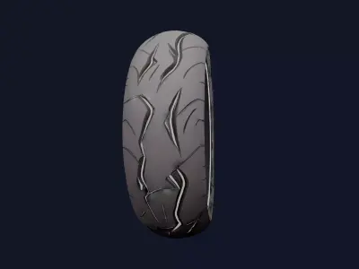 Vehicle Tyre 3D model by DailyAssets from CGTrader
