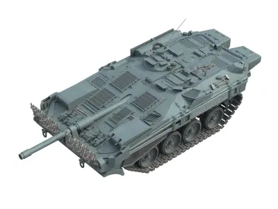 Stridsvagn 103 Main Battle Tank Low-poly 3D model