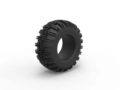 Offroad tire 67 Scale 1 to 25 3D print model