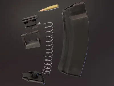 6L31 AK Magazine Low-poly 3D model