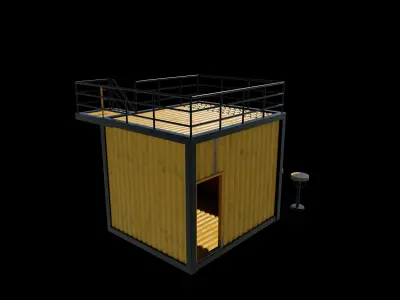 Container Kiosk 3D model