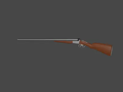 shootgun shotgun Low-poly 3D model